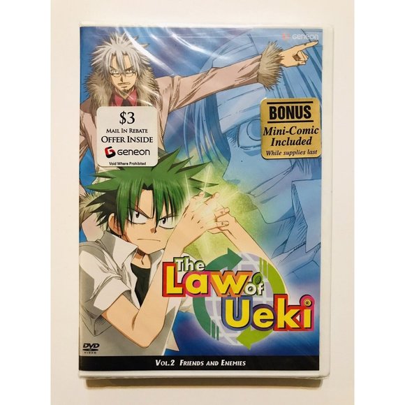 The Law of Ueki - Vol. 2 Friends and Enemies Anime New Sealed DVD - Picture 1 of 3